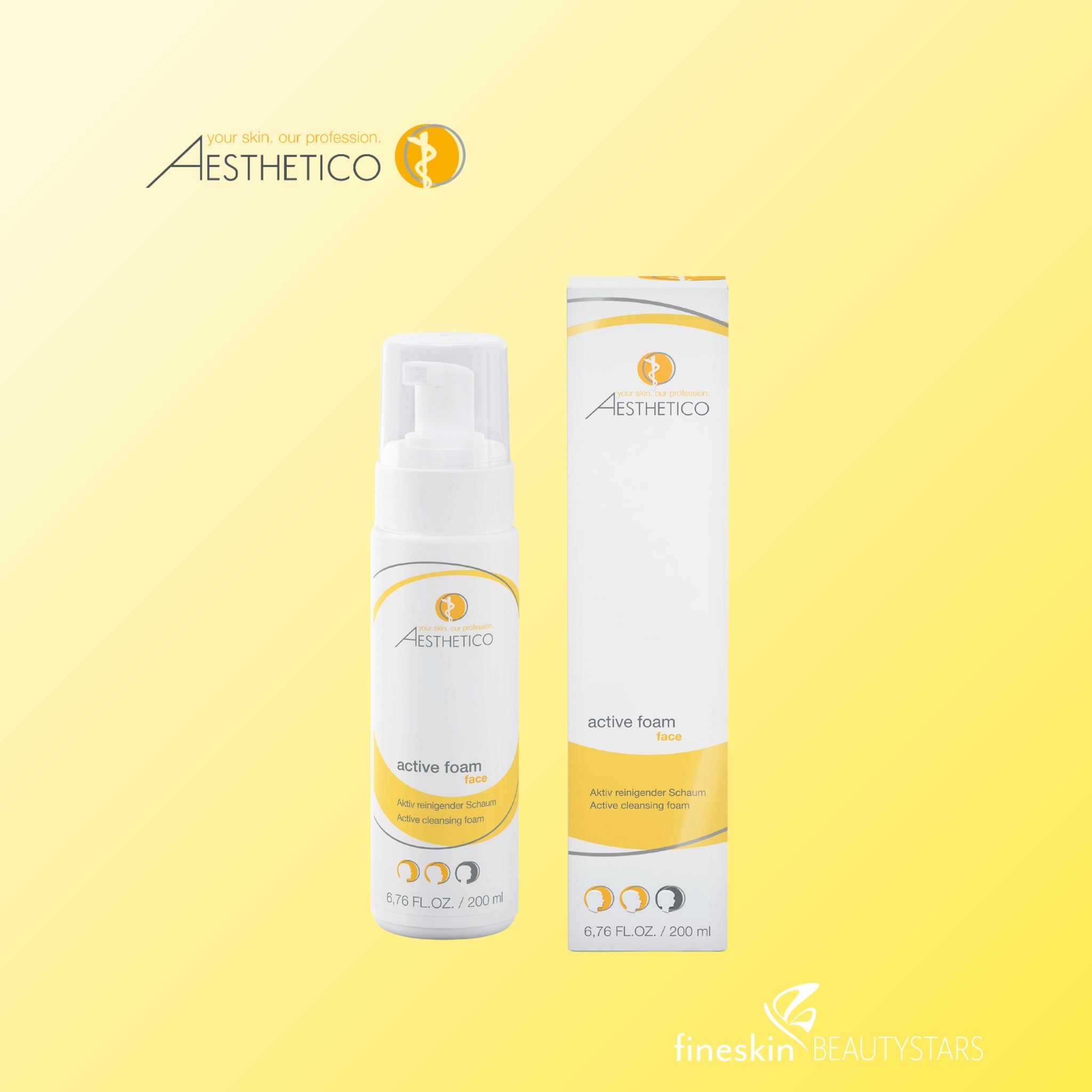 AESTHETICO active foam – Active cleansing foam, regeneration right down to the pores