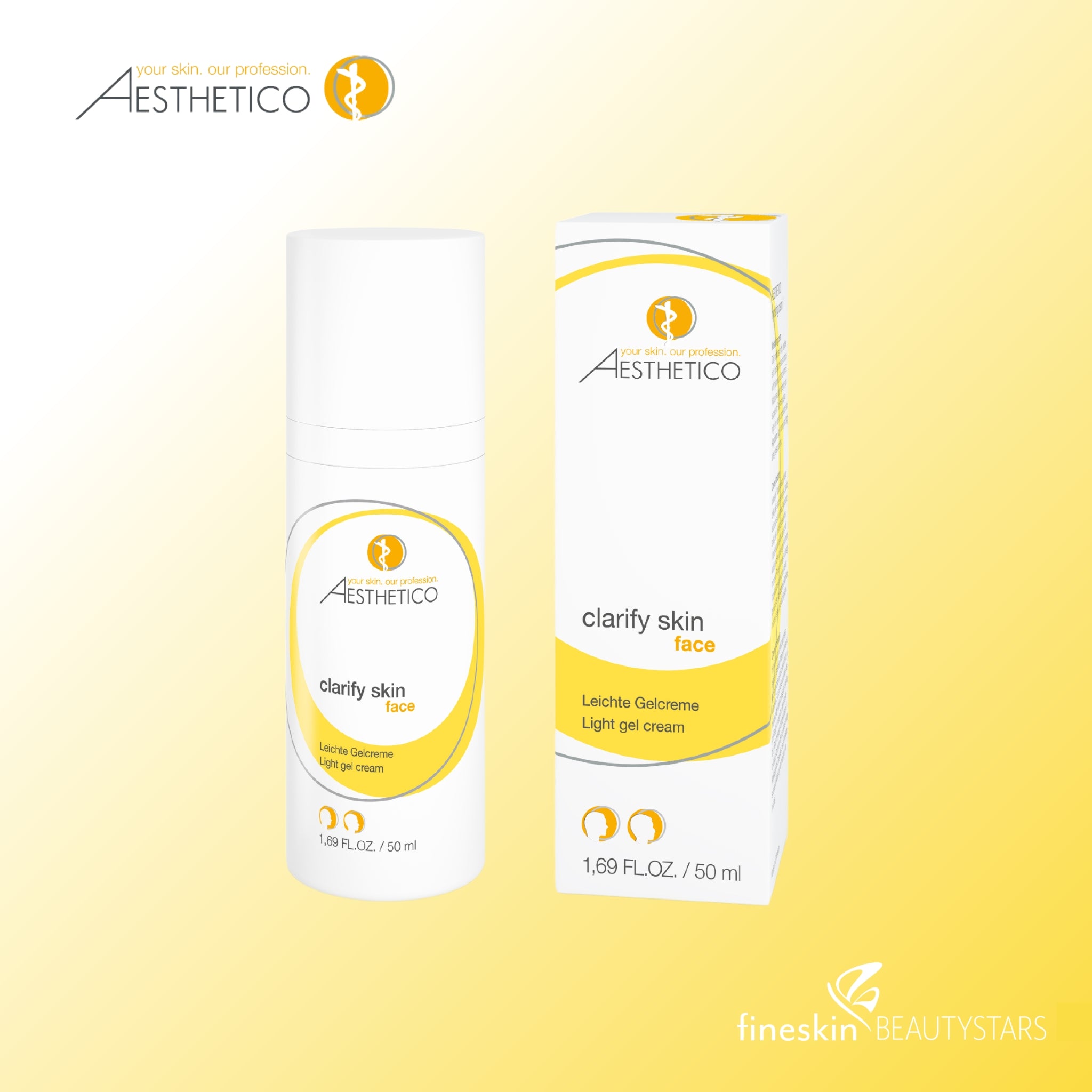 AESTHETICO clarify skin face, light gel cream