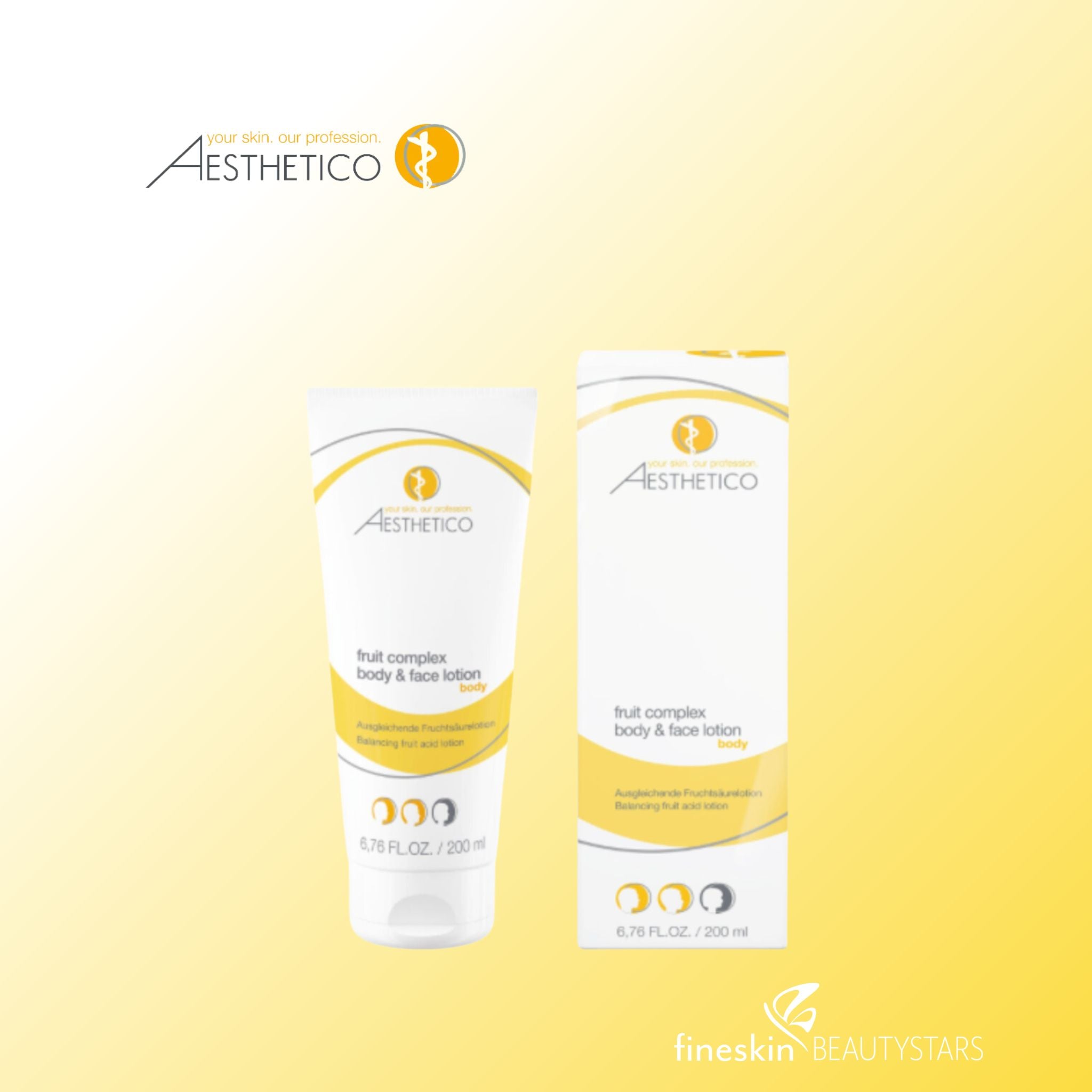 AESTHETICO fruit complex body & face lotion body | Fruit acid lotion for impure skin 200ml
