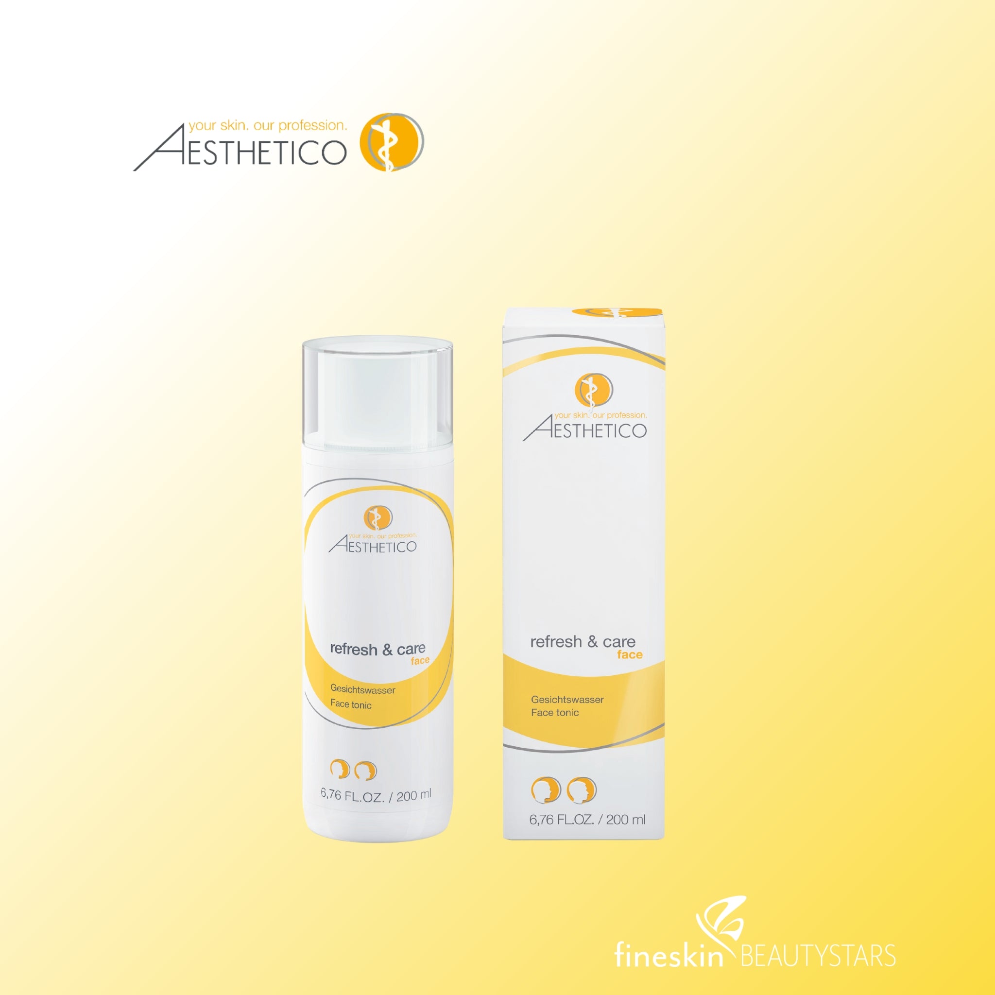 AESTHETICO refresh & care face, soothing facial toner